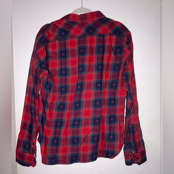Levi's Red and Blue Plaid Button Down Shirt - Picture 4 of 4